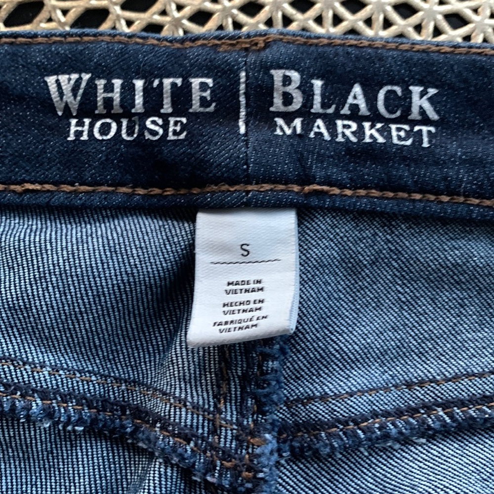 Straight leg denim jeans